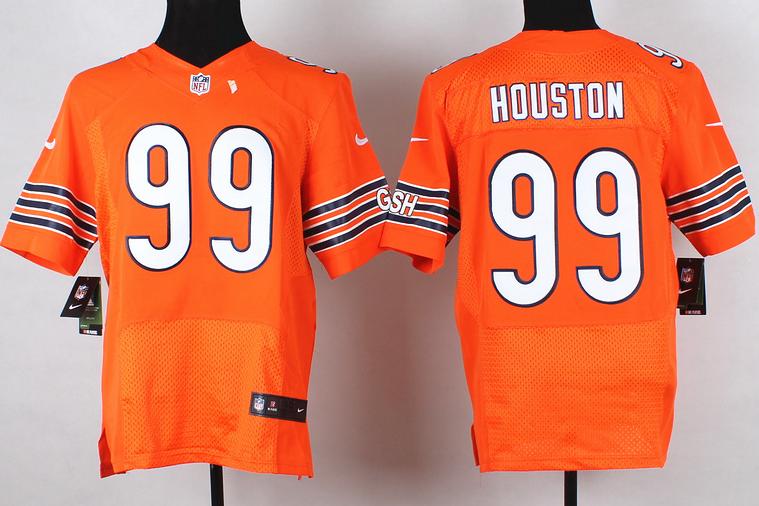 Nike Chicago Bears 99 Lamarr Houston Orange Elite NFL Jersey Cheap