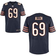 Nike Chicago Bears 69 Jared Allen Blue Elite NFL Jerseys Cheap