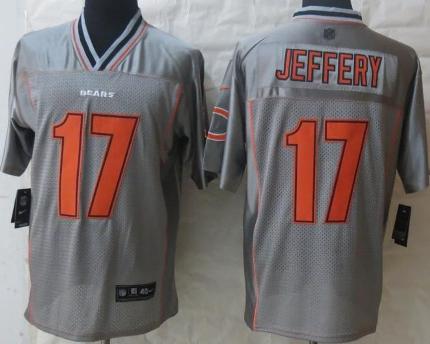 Nike Chicago Bears 17 Alshon Jeffery Grey Vapor Elite NFL Jerseys Cheap