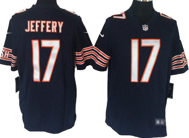 Nike Chicago Bears 17 Alshon Jeffery Blue Game NFL Jerseys Cheap