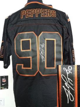 Nike Chicago Bears 90 Julius Peppers Elite Light Out Black Signed NFL Jerseys Cheap