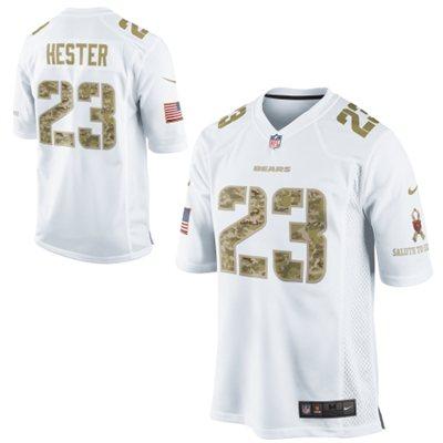 Nike Chicago Bears 23 Devin Hester White Salute to Service Game NFL Jersey Cheap