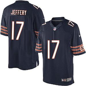 Nike Chicago Bears 17 Alshon Jeffery LIMITED Blue NFL Jerseys Cheap