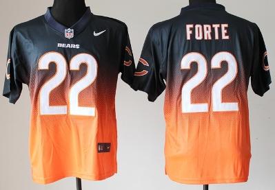 Nike Chicago Bears 22 Matt Forte Blue Orange Drift Fashion II Elite NFL Jerseys Cheap