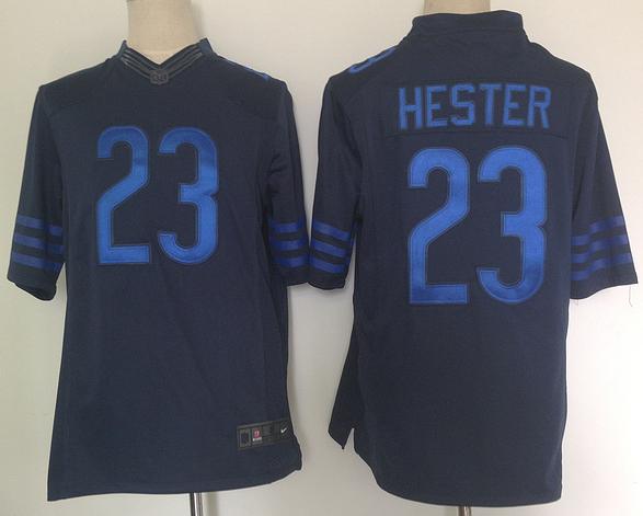 Nike Chicago Bears 23 Devin Hester Blue Drenched Limited NFL Jersey Cheap
