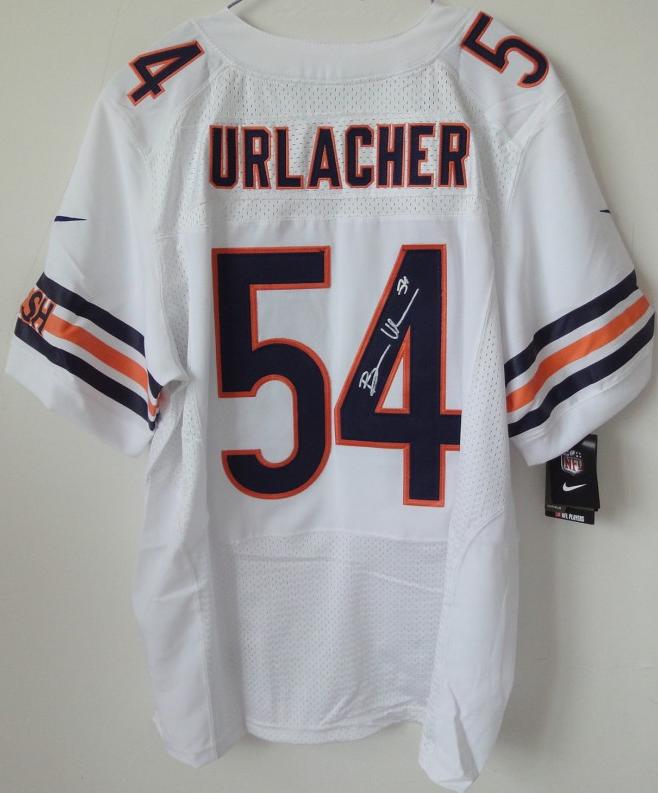 Nike Chicago Bears 54 Brian Urlacher White Signed Elite NFL Jerseys Cheap