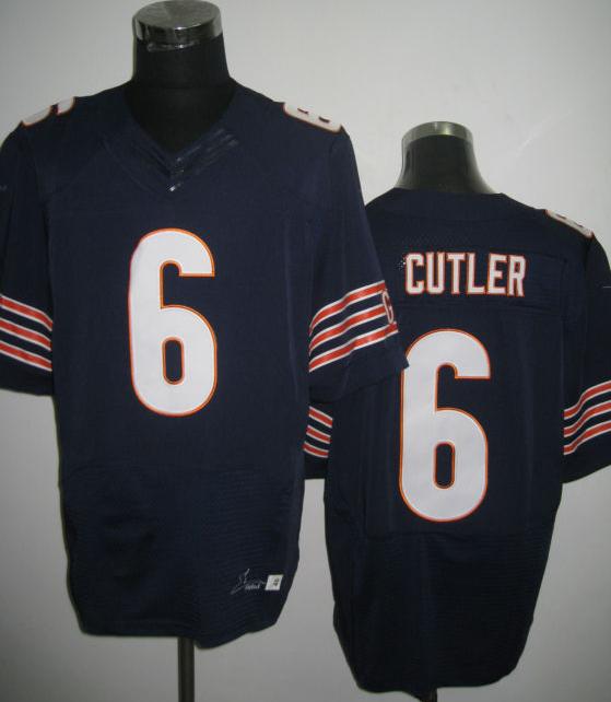 Nike Chicago Bears 6# Jay Cutler Blue Elite Jerseys Cheap