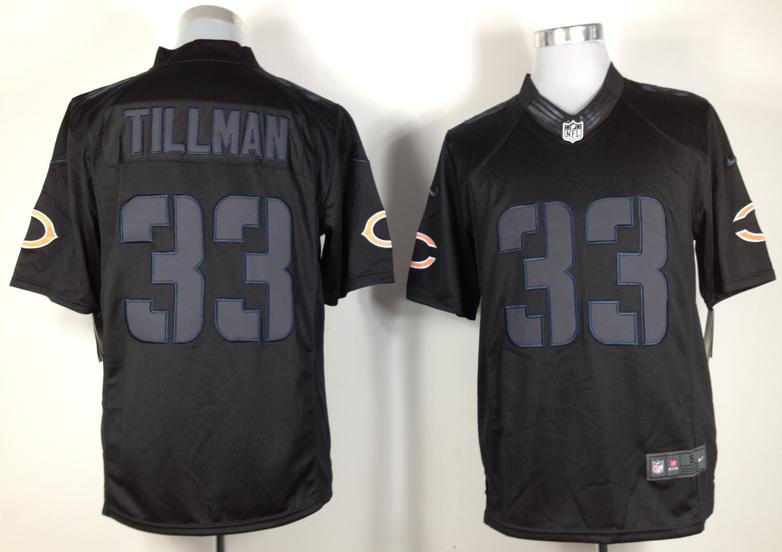 Nike Chicago Bears 33 Charles Tillman Black Impact Game LIMITED NFL Jerseys Cheap
