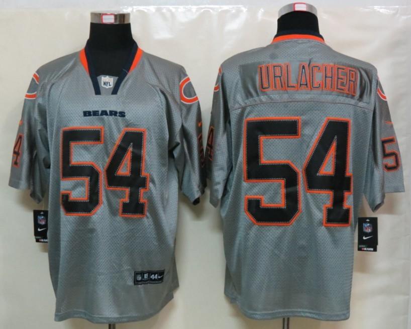 Nike Chicago Bears 54 Brian Urlacher Grey Lights Out Elite NFL Jerseys Cheap