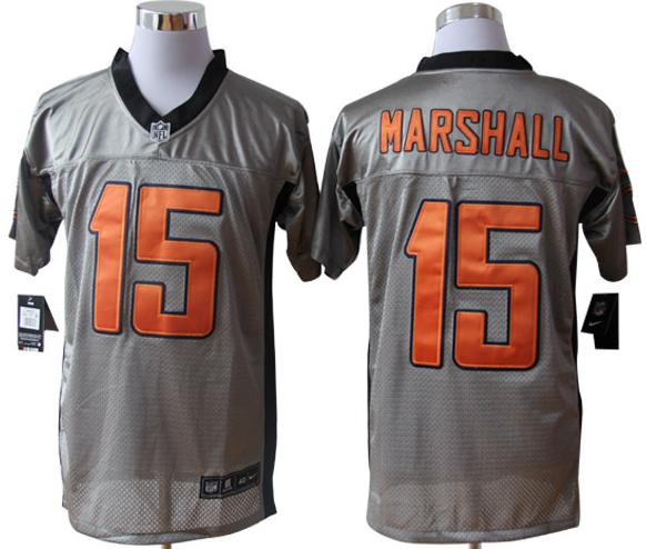 Nike Chicago Bears #15 Brandon Marshall Grey Shadow NFL Jerseys Cheap