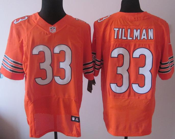Nike Chicago Bears 33 Tillman Orange Elite NFL Jerseys Cheap
