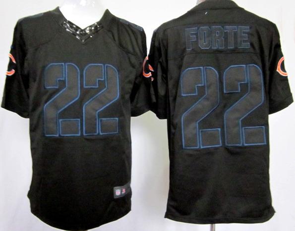 Nike Chicago Bears 22# Matt Forte Black Impact Game LIMITED NFL Jerseys Cheap