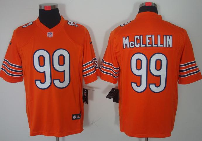 Nike Chicago Bears 99# Shea McClellin Orange Game LIMITED NFL Jerseys Cheap
