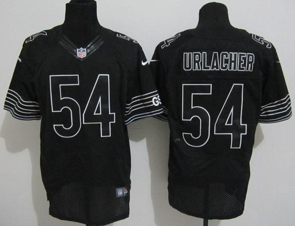 Nike Chicago Bears 54 Brian Urlacher Black Elite NFL Jerseys Cheap