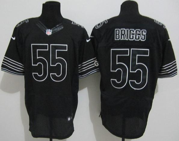 Nike Chicago Bears #55 Lance Briggs Black Elite NFL Jerseys Cheap