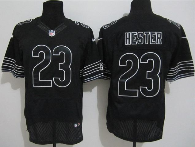 Nike Chicago Bears 23 Devin Hester Black Elite NFL Jerseys Cheap