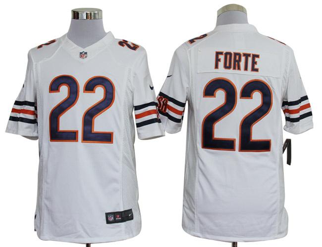 Nike Chicago Bears #22 Forte White Game LIMITED NFL Jerseys Cheap