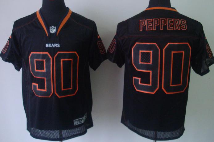 Nike Chicago Bears 90 Julius Peppers Lights Out Black Elite NFL Jerseys Cheap