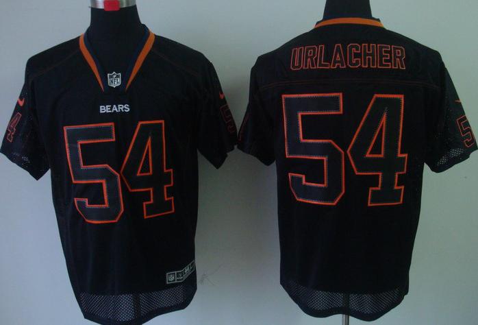 Nike Chicago Bears 54 Brian Urlacher Lights Out Black Elite NFL Jerseys Cheap