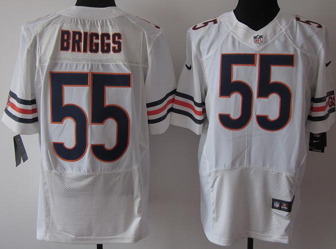 Nike Chicago Bears #55 Briggs White Elite Nike NFL Jersey Cheap
