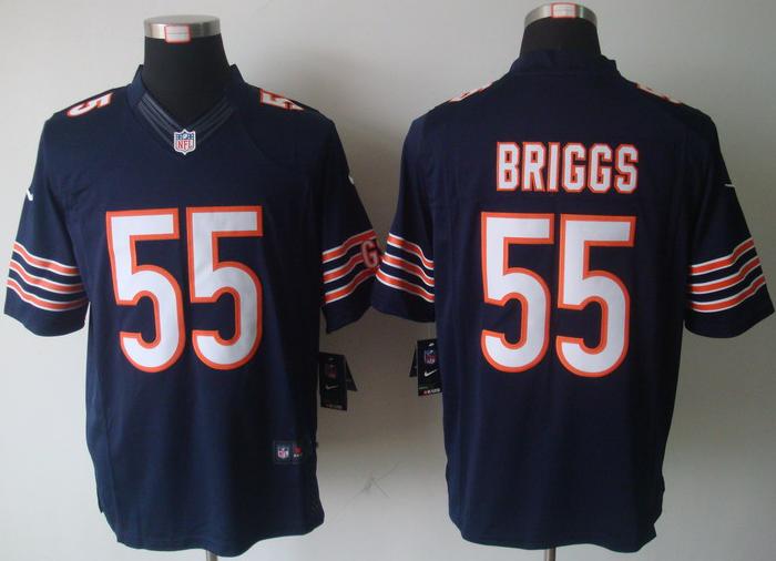 Nike Chicago Bears #55 Lance Briggs Blue Game LIMITED NFL Jerseys Cheap
