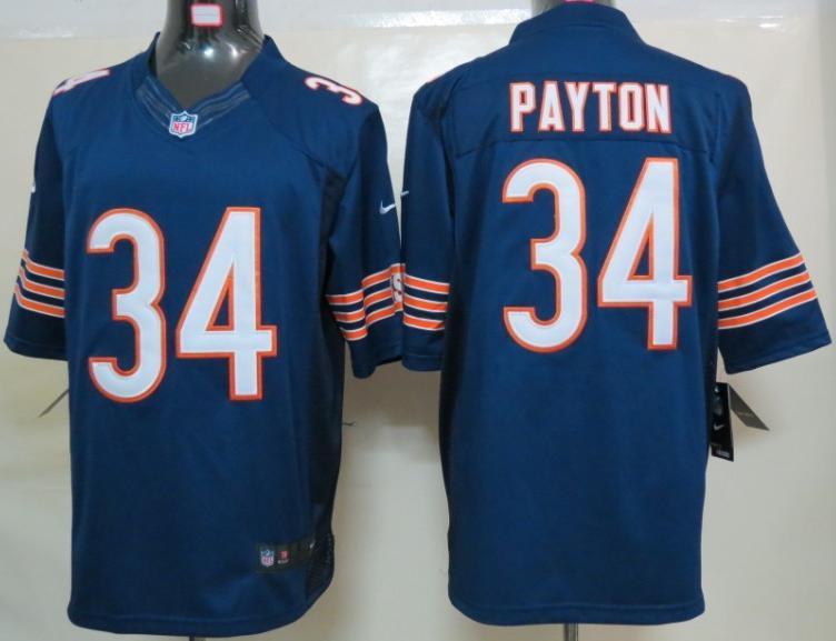 Nike Chicago Bears 34 Walter Payton Blue Game LIMITED NFL Jerseys Cheap