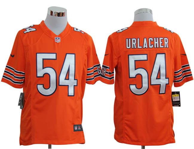 Nike Chicago Bears 54 Brian Urlacher Orange Game Nike NFL Jersey Cheap