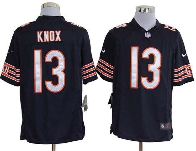 Nike Chicago Bears 13 Johnny Knox Blue Game Nike NFL Jerseys Cheap