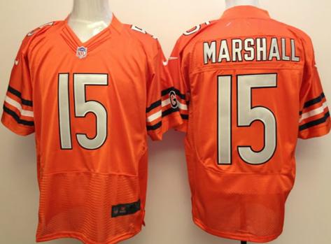 Nike Chicago Bears 15 Marshall Orange Elite NIKE NFL Jerseys Cheap