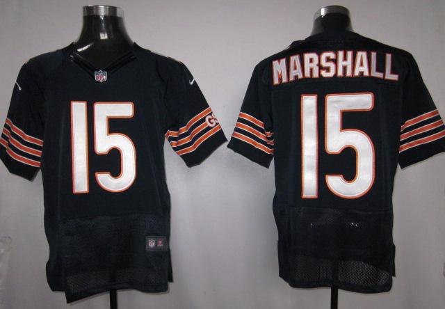 Nike Chicago Bears #15 Marshall Blue Elite Nike NFL Jerseys Cheap