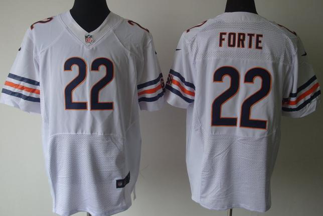 Nike Chicago Bears 22# Matt Forte White Elite Nike NFL Jerseys Cheap