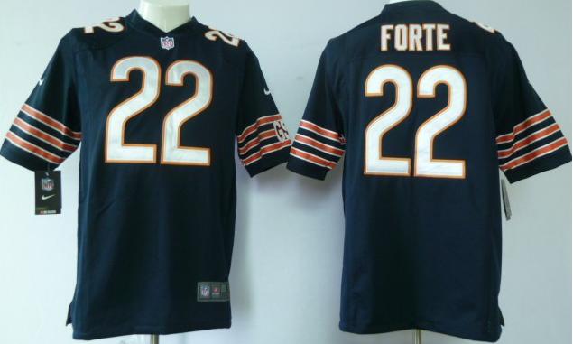 Nike Chicago Bears 22# Matt Forte Blue Game Nike NFL Jerseys Cheap