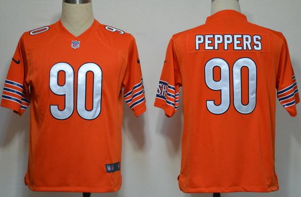 Nike Chicago Bears 90 Julius Peppers Orange Game NIKE NFL Jerseys Cheap