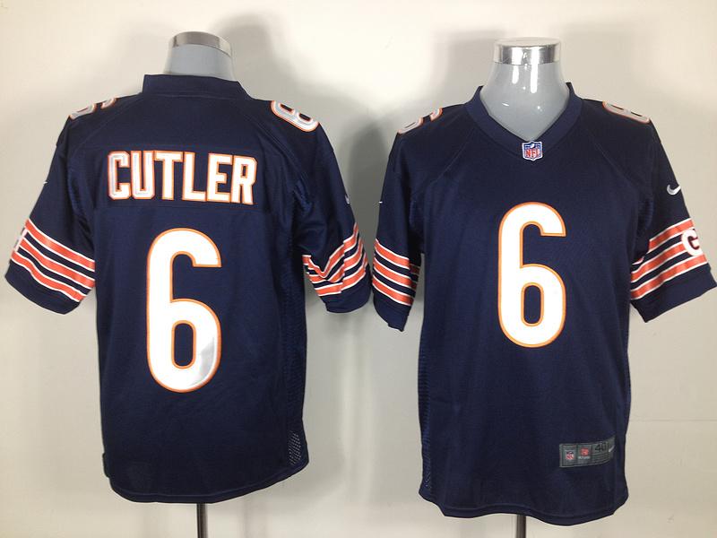 Nike Chicago Bears 6# Jay Cutler Blue Nike NFL Jerseys Cheap
