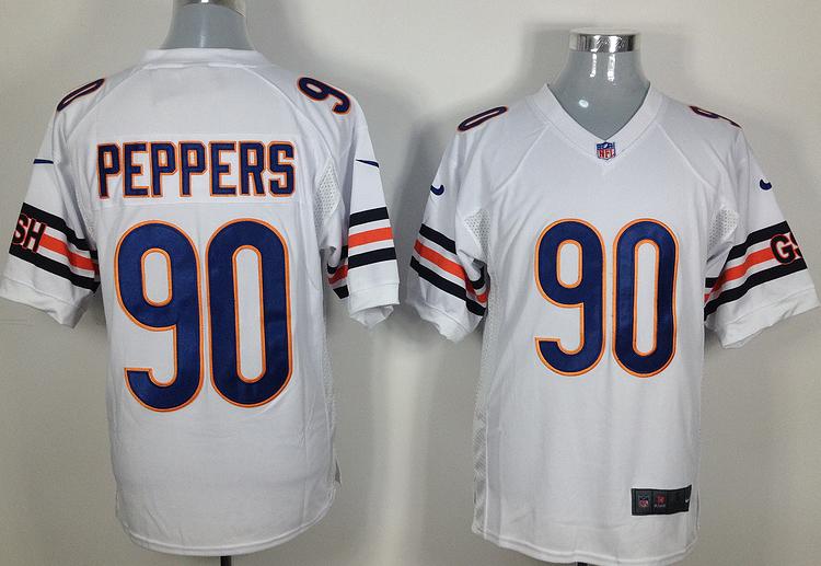 Nike Chicago Bears 90 Julius Peppers White Nike NFL Jerseys Cheap