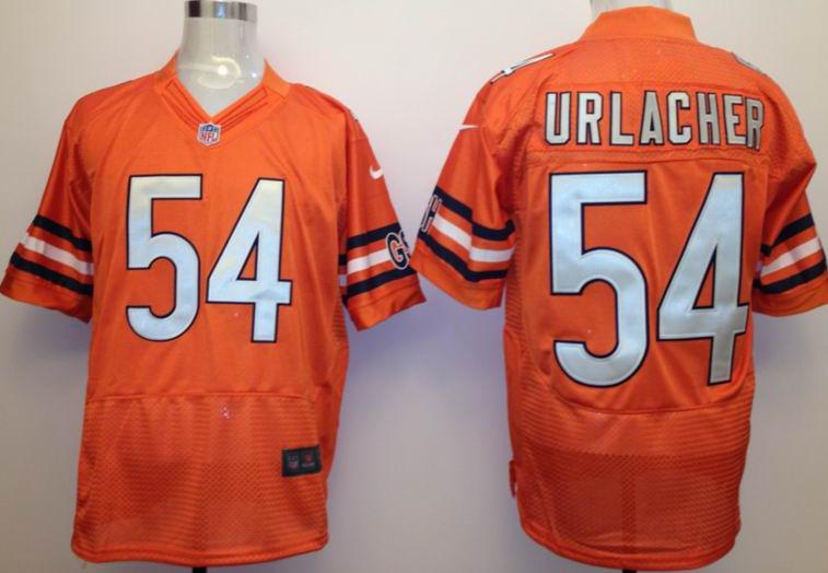 Nike Chicago Bears 54 Brian Urlacher Orange Nike NFL Jersey Cheap