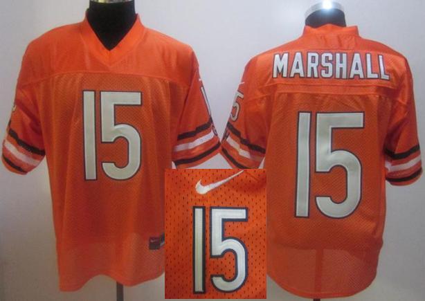 Chicago Bears #15 Marshall Orange NFL Jerseys 2012 Nike Style Cheap