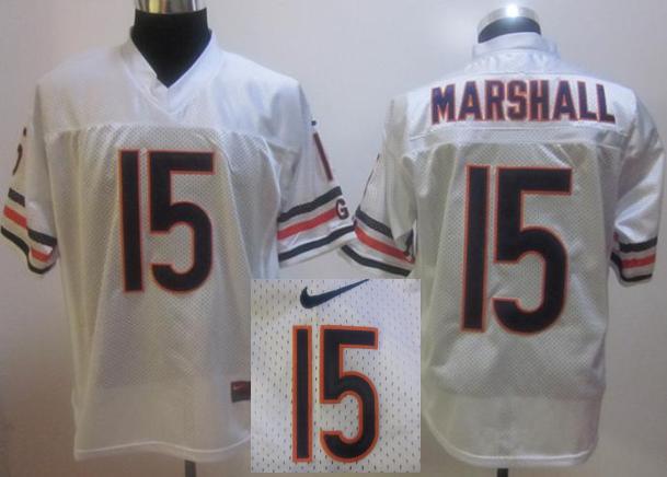Chicago Bears #15 Marshall White NFL Jerseys 2012 Nike Style Cheap