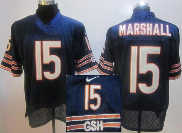 Chicago Bears #15 Marshall Blue NFL Jerseys 2012 Nike Style Cheap