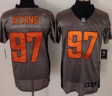 Nike Cincinnati Bengals 97 Geno Atkins Grey Shadow NFL Jerseys Cheap