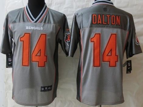 Nike Cincinnati Bengals 14 Andy Dalton Elite Grey Vapor NFL Jersey Cheap
