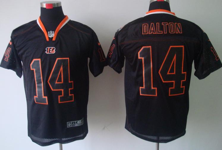 Nike Cincinnati Bengals 14# Andy Dalton Lights Out Black Elite NFL Jerseys Cheap
