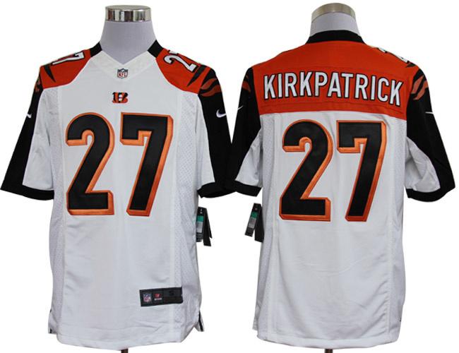 Nike Cincinnati Bengals 27# Dre Kirkpatrick White Game LIMITED NFL Jerseys Cheap