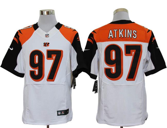 Nike Cincinnati Bengals #97 Geno Atkins White Elite Nike NFL Jerseys Cheap