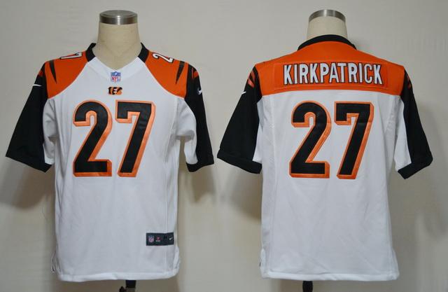 Nike Cincinnati Bengals 27# Dre Kirkpatrick White Game Nike NFL Jerseys Cheap