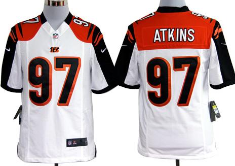 Nike Cincinnati Bengals #97 Geno Atkins White Nike NFL Jerseys Cheap
