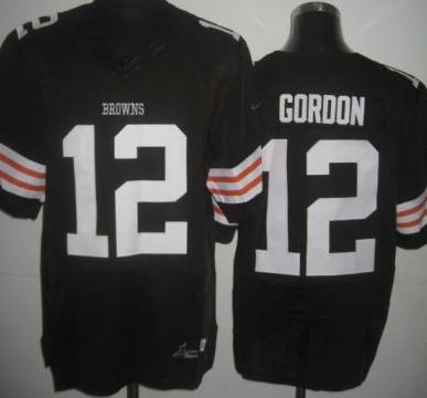 Nike Cleveland Browns 12 Josh Gordon Brown Elite NFL Jerseys Cheap