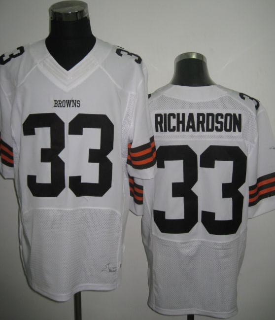 Nike Cleveland Browns 33# Trent Richardson White Elite NFL Jerseys Cheap