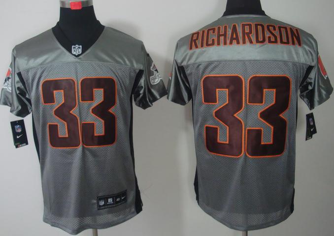 Nike Cleveland Browns 33# Trent Richardson Grey Shadow NFL Jerseys Cheap