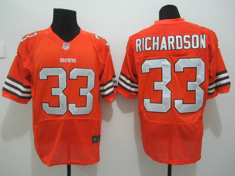 Nike Cleveland Browns 33# Trent Richardson Orange Nike NFL Jerseys Cheap